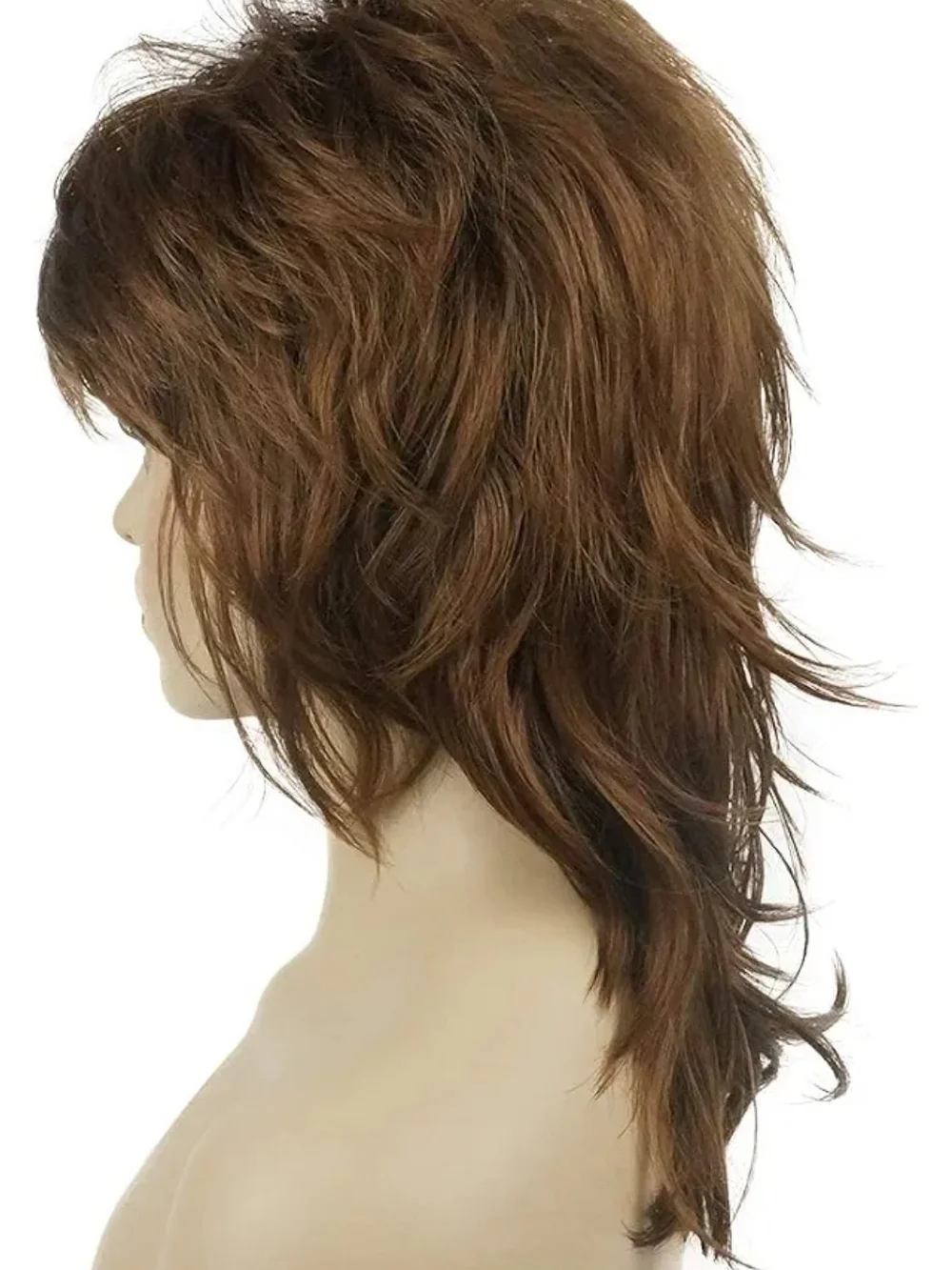 NWT Lydell Long Soft Shaggy Layered Medium Auburn Wig Classic Cap Full Synthetic